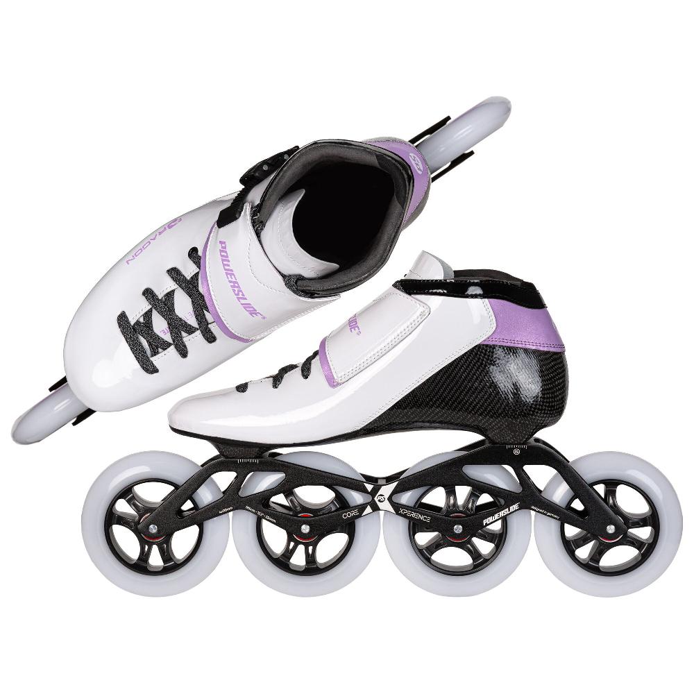 Playlife Dragon White 110 Powerslide - Racing Inline Skates