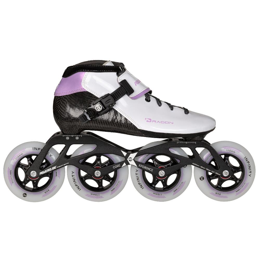 playlife Dragon White 110 Powerslide - Racing Inline Skates