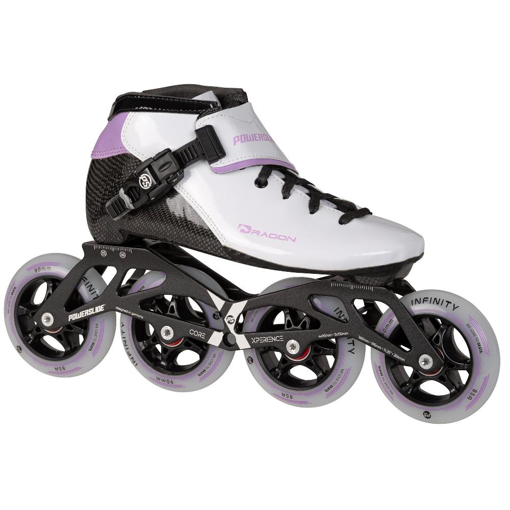 Playlife Dragon White 90 Powerslide - Racing Inline Skates