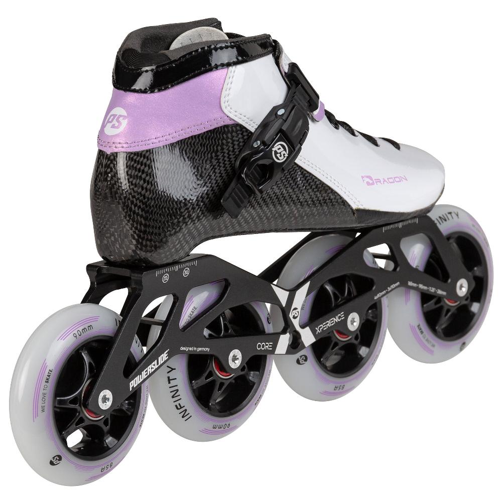 Playlife Dragon White 90 Powerslide - Racing Inline Skates