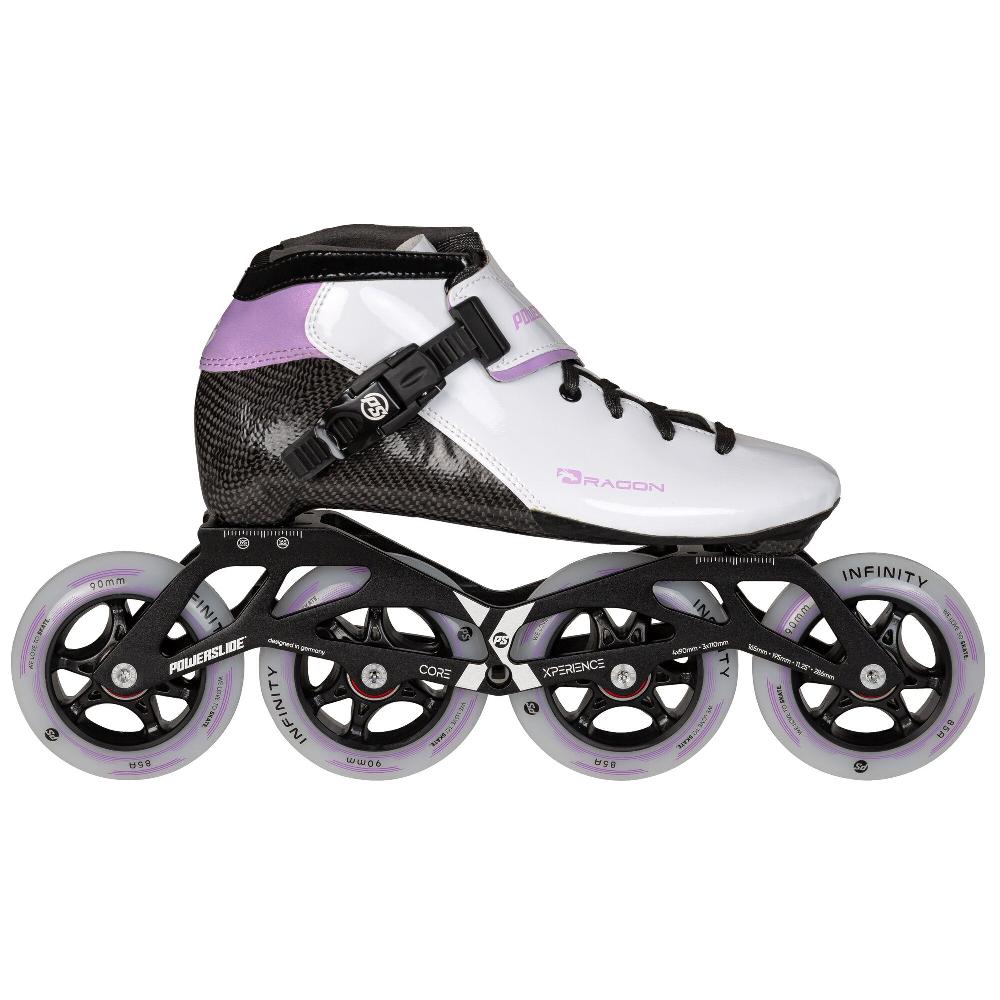 playlife Dragon White 90 Powerslide - Racing Inline Skates