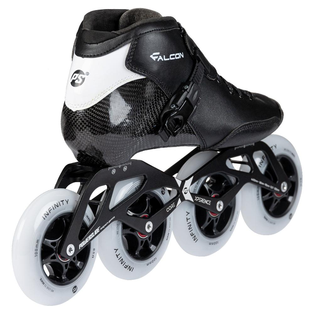 Playlife Falcon Black 4X100 Powerslide - Racing Inline Skates