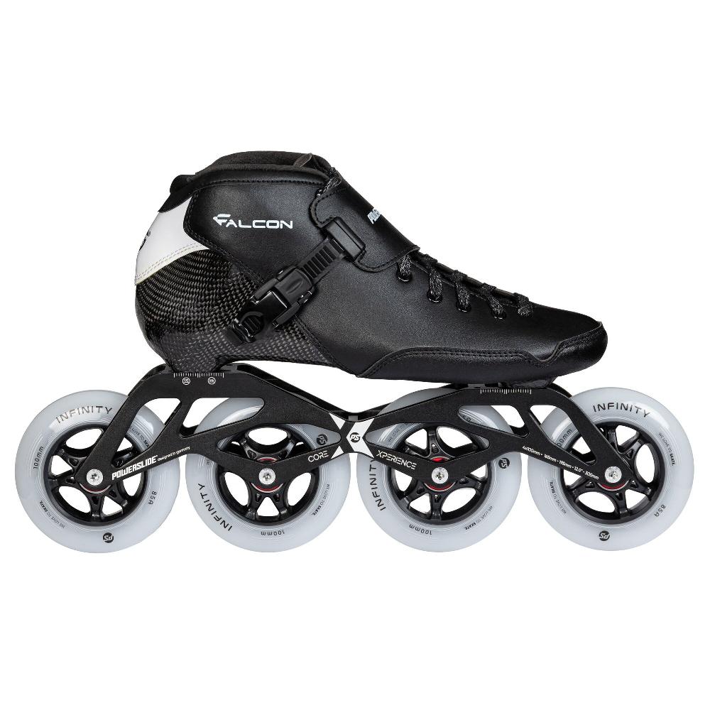 playlife Falcon Black 4X100 Powerslide - Racing Inline Skates