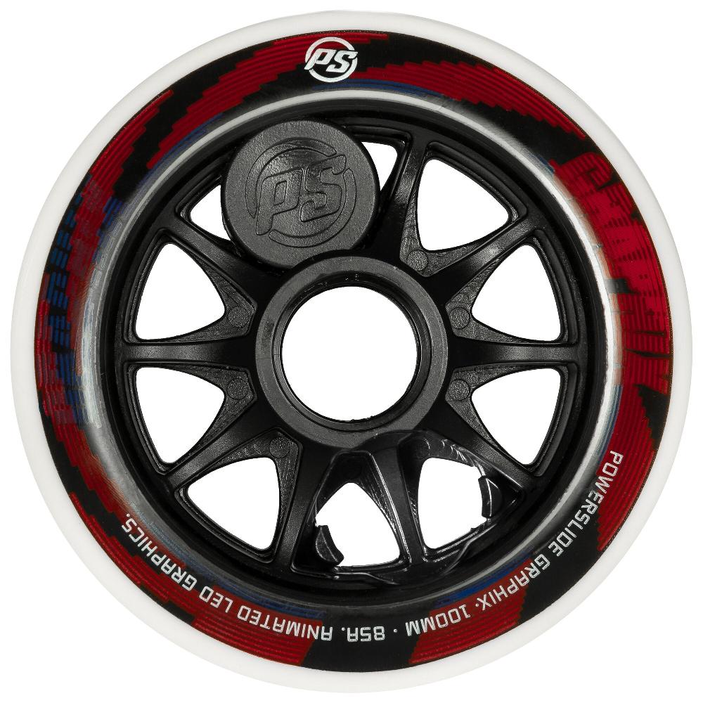 playlife Graphix 100/85A without LED pc. Powerslide - Nite Inline Skate Wheels