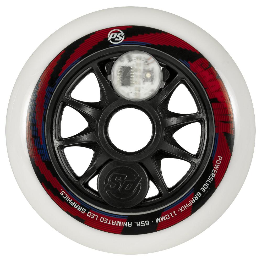 playlife Graphix 110/85A Color pc. Powerslide - Nite Inline Skate Wheels