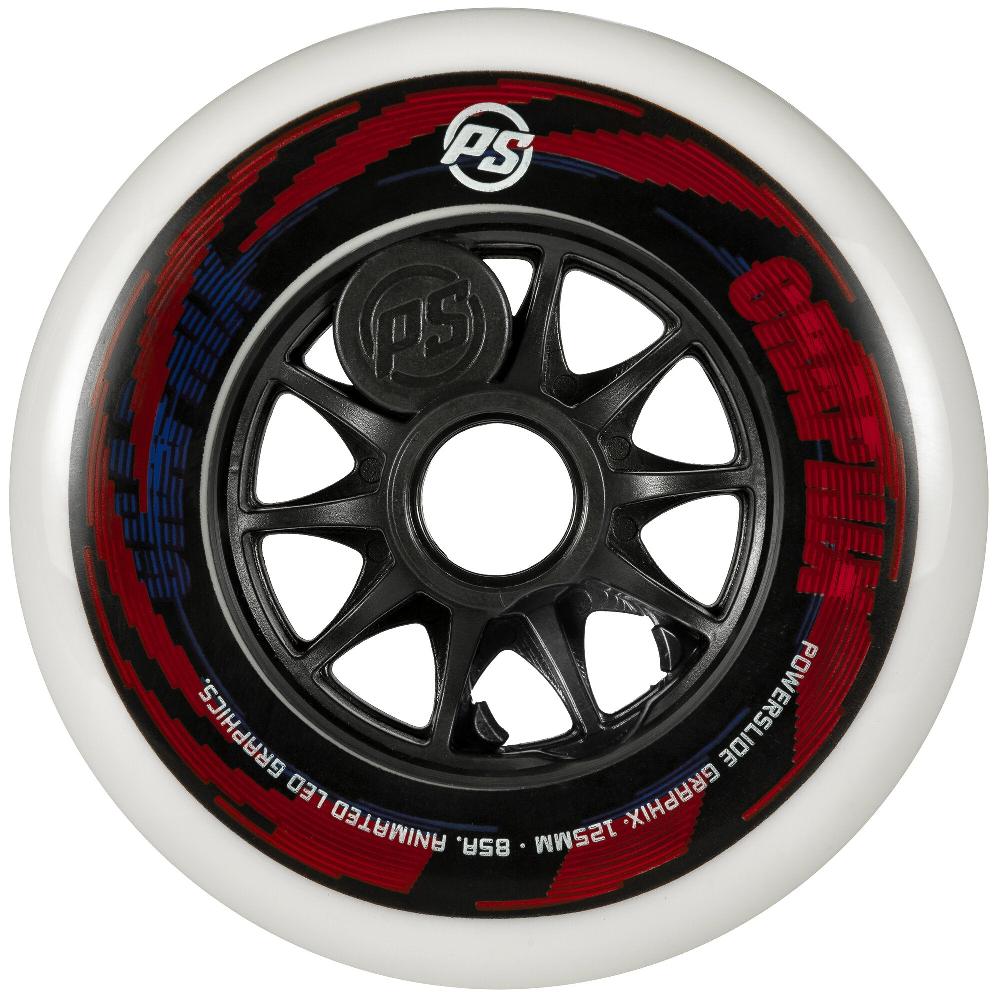 playlife Graphix 125/85A without LED pc. Powerslide - Nite Inline Skate Wheels
