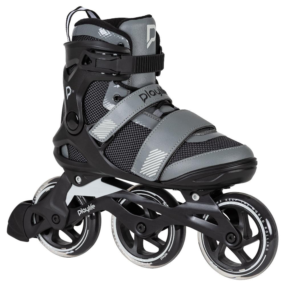 Playlife GT Black Grey 110 Playlife - Fitness Inline Skates
