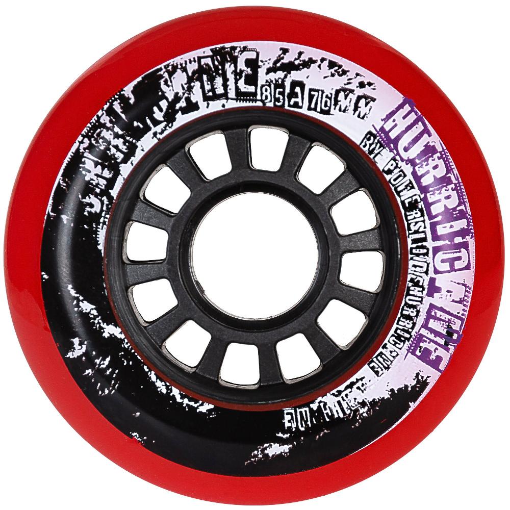 playlife Hurricane 76/85A Red 4-pack Powerslide - Urban Inline Skate Wheels
