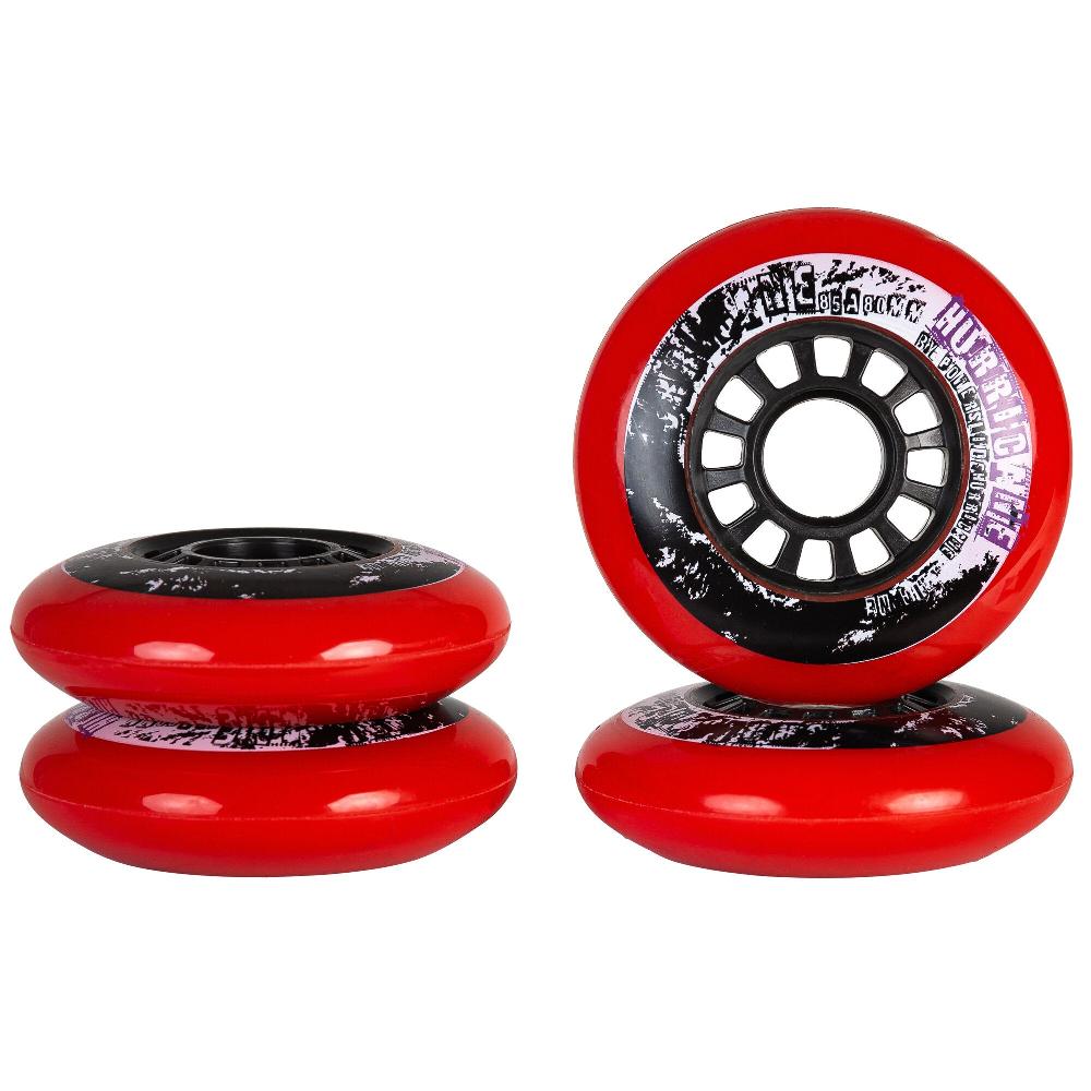 Playlife Hurricane 80/85A Red 4-pack Powerslide - Urban Inline Skate Wheels