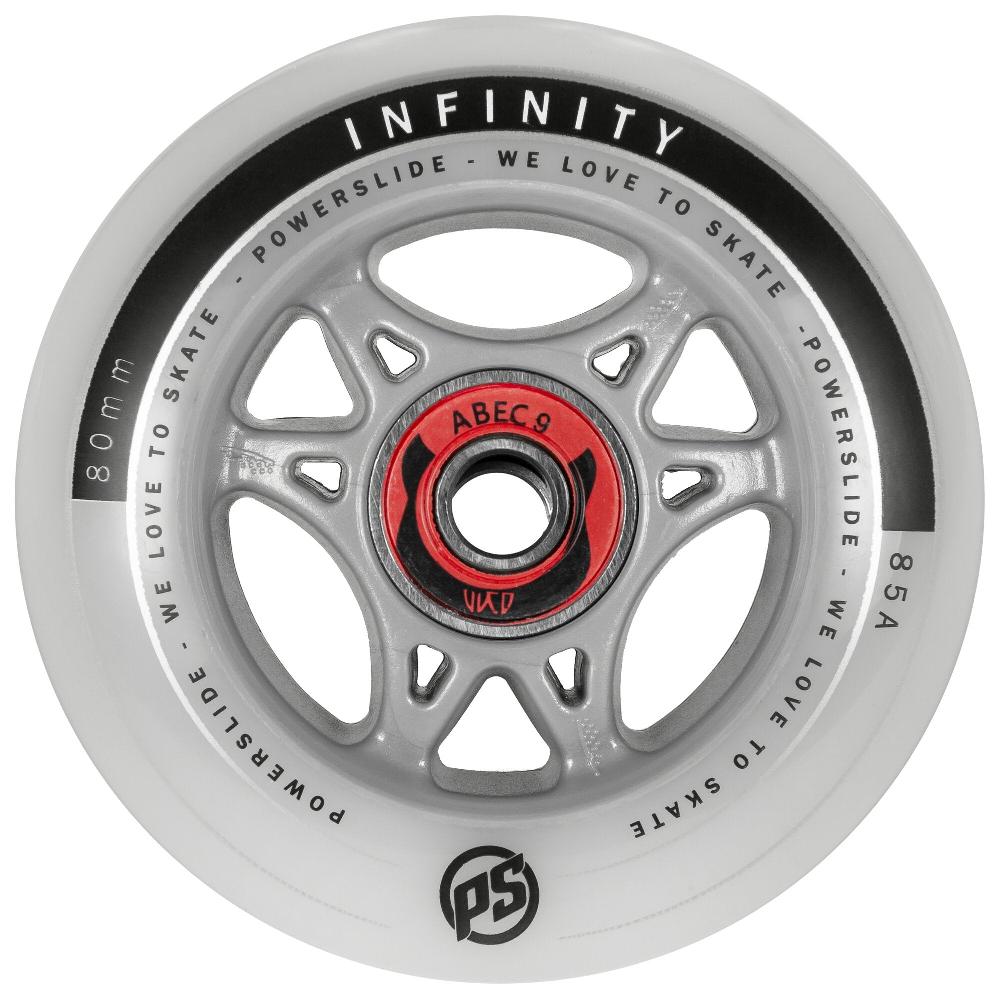 playlife Infinity 80 RTR ABEC9/Spacer 4-pack Powerslide - Fitness Inline Skate Wheels