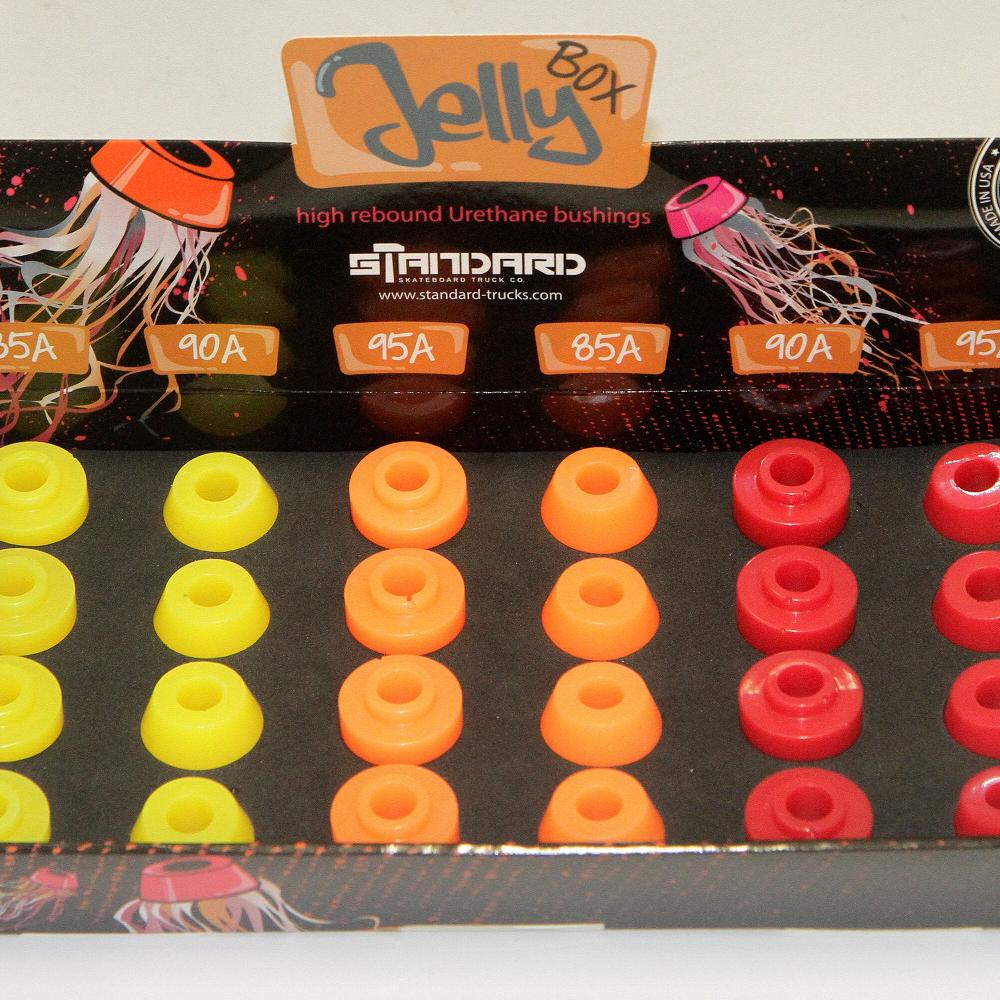 playlife Interlock Bushings 15mm con/bar Skateboard Display filled Jelly - Roller Skating Plates and Parts