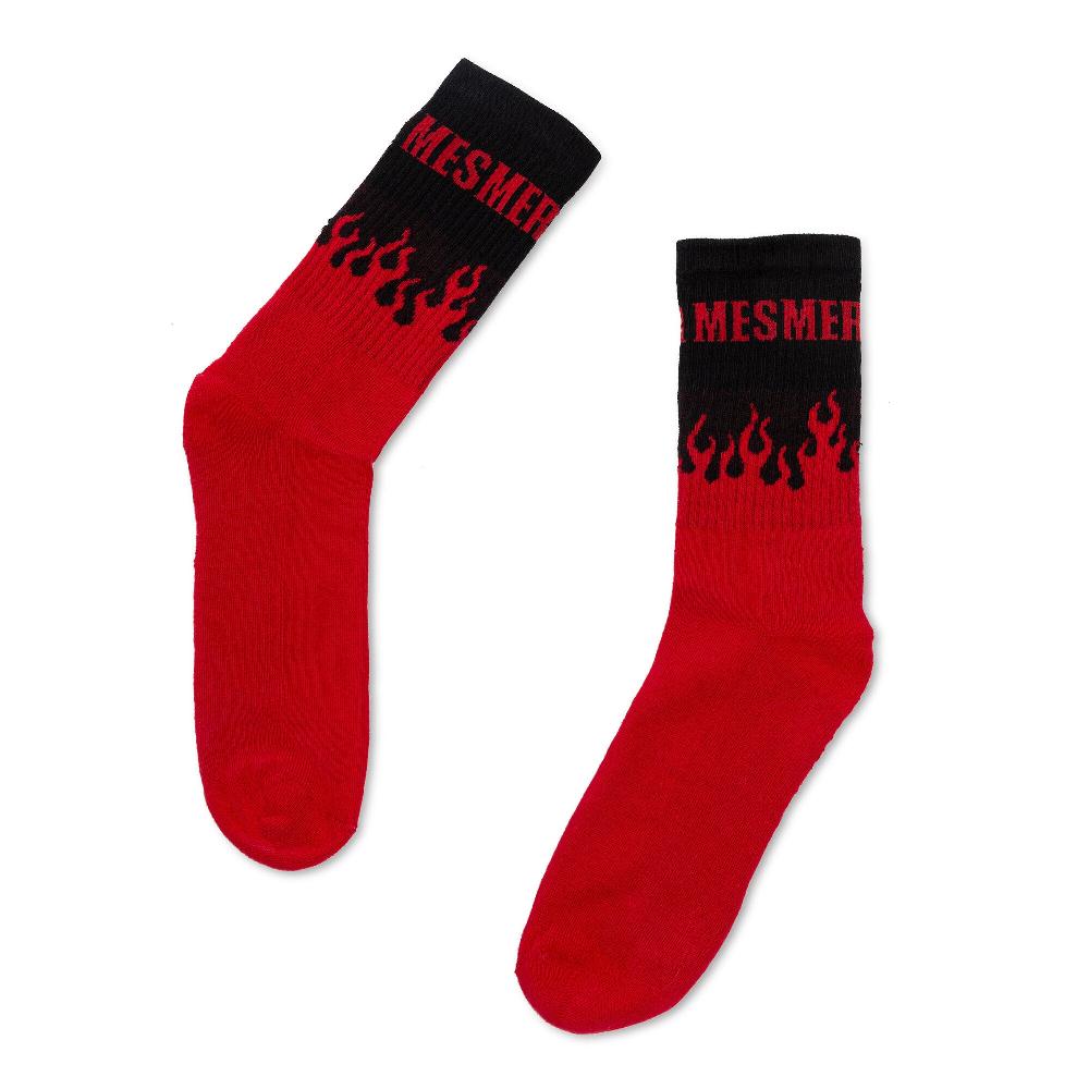 playlife Mesmer "Hots" Socks red/black MESMER - Casual Clothing