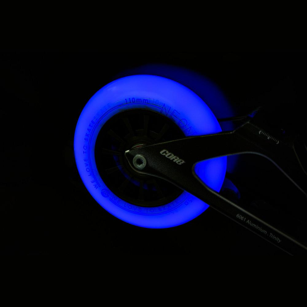 playlife Neons 110/85A Blue 3-pack Powerslide - Nite Inline Skate Wheels