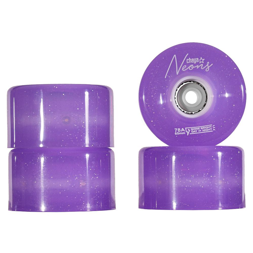 Playlife Neons LED Purple Chaya - Nite Roller Skate Wheels