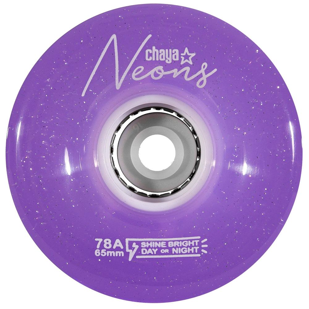 playlife Neons LED Purple Chaya - Nite Roller Skate Wheels
