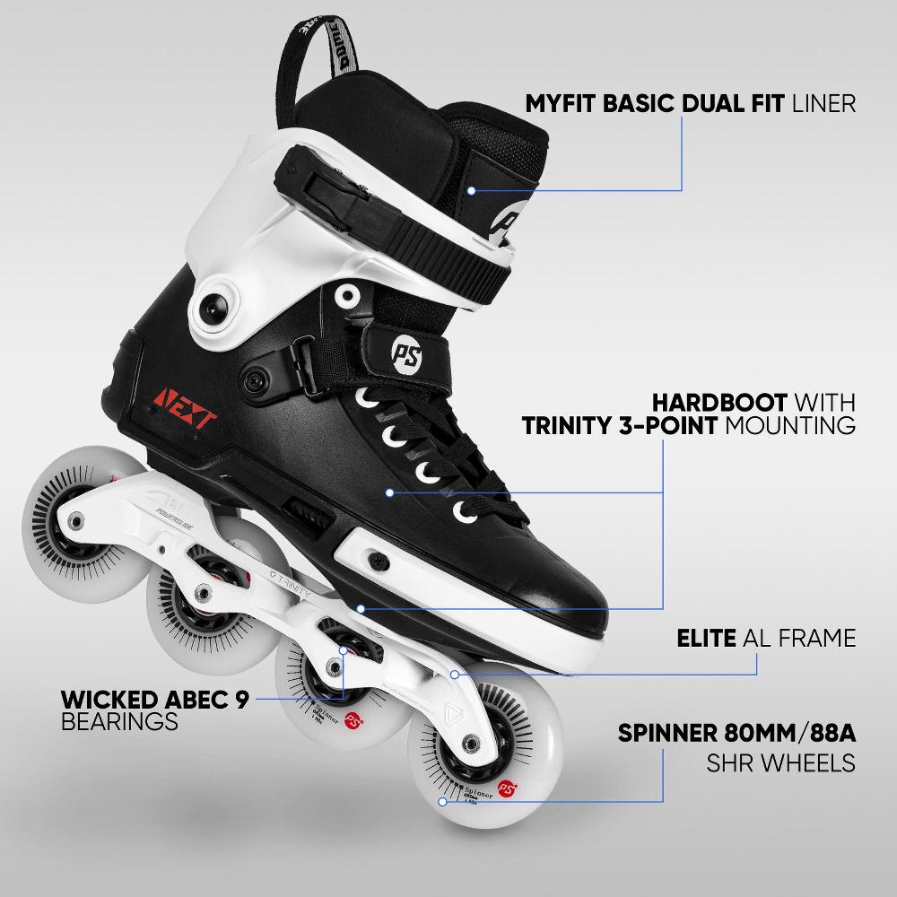 Playlife Next Core Black 80 Powerslide - Urban Inline Skates