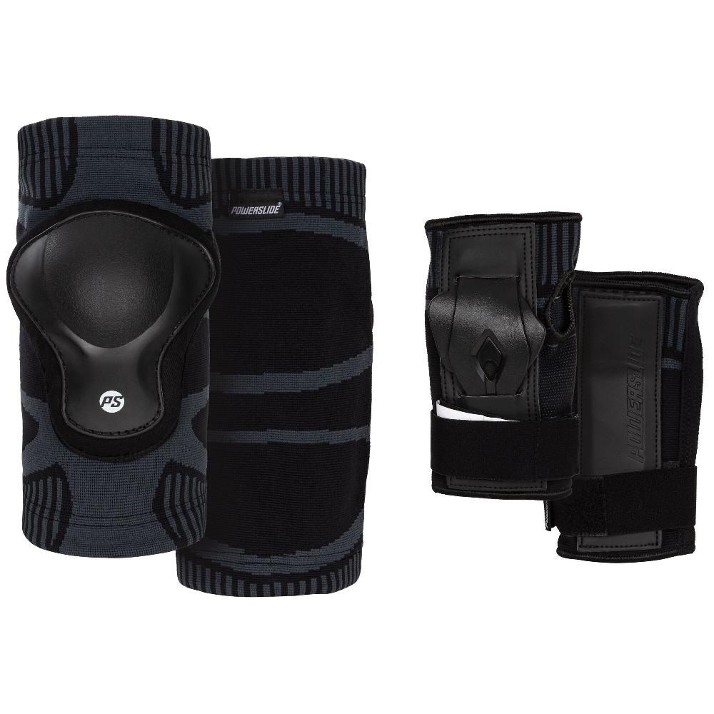 Playlife Onesie Black Dual Set Powerslide - Inline Skating Protection