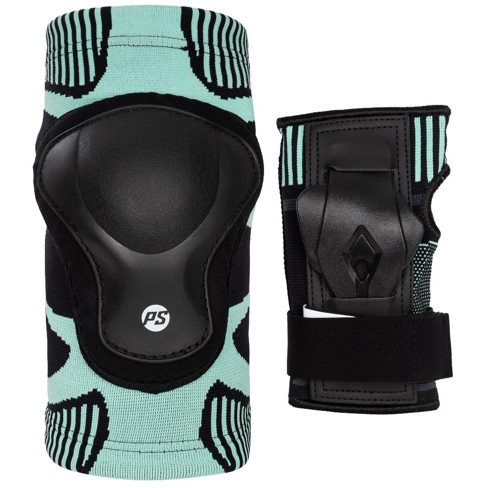 playlife Onesie Teal Dual Set Powerslide - Inline Skating Protection