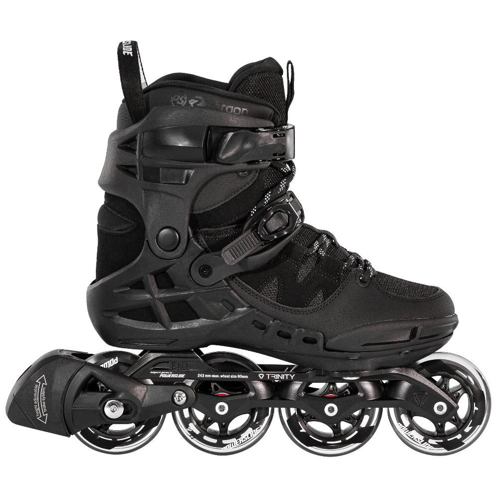 playlife Phuzion Argon Black 80 Powerslide - Fitness Inline Skates