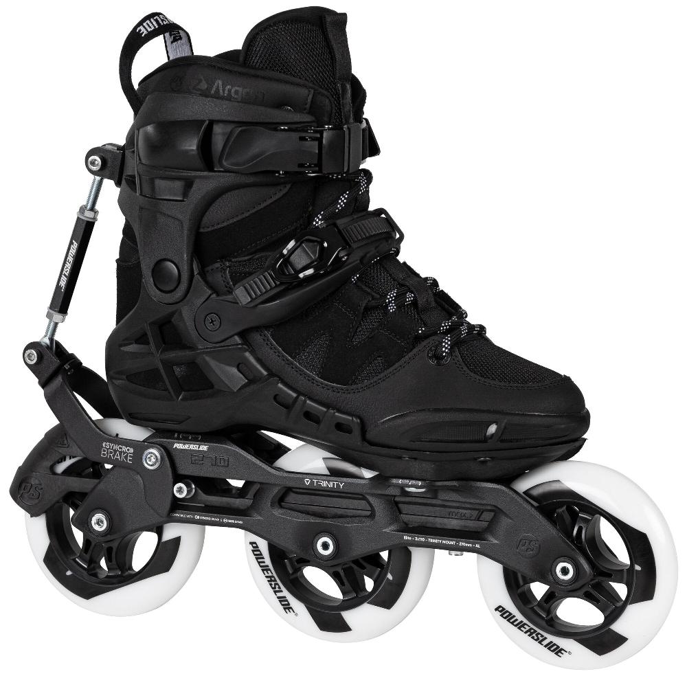 Playlife Phuzion Argon Syncro Black 110 Powerslide - Fitness Inline Skates