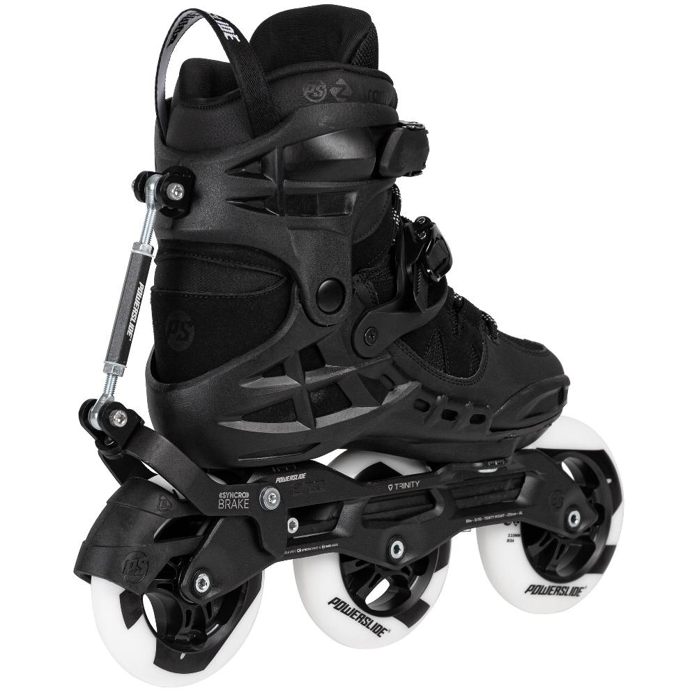 Playlife Phuzion Argon Syncro Black 110 Powerslide - Fitness Inline Skates