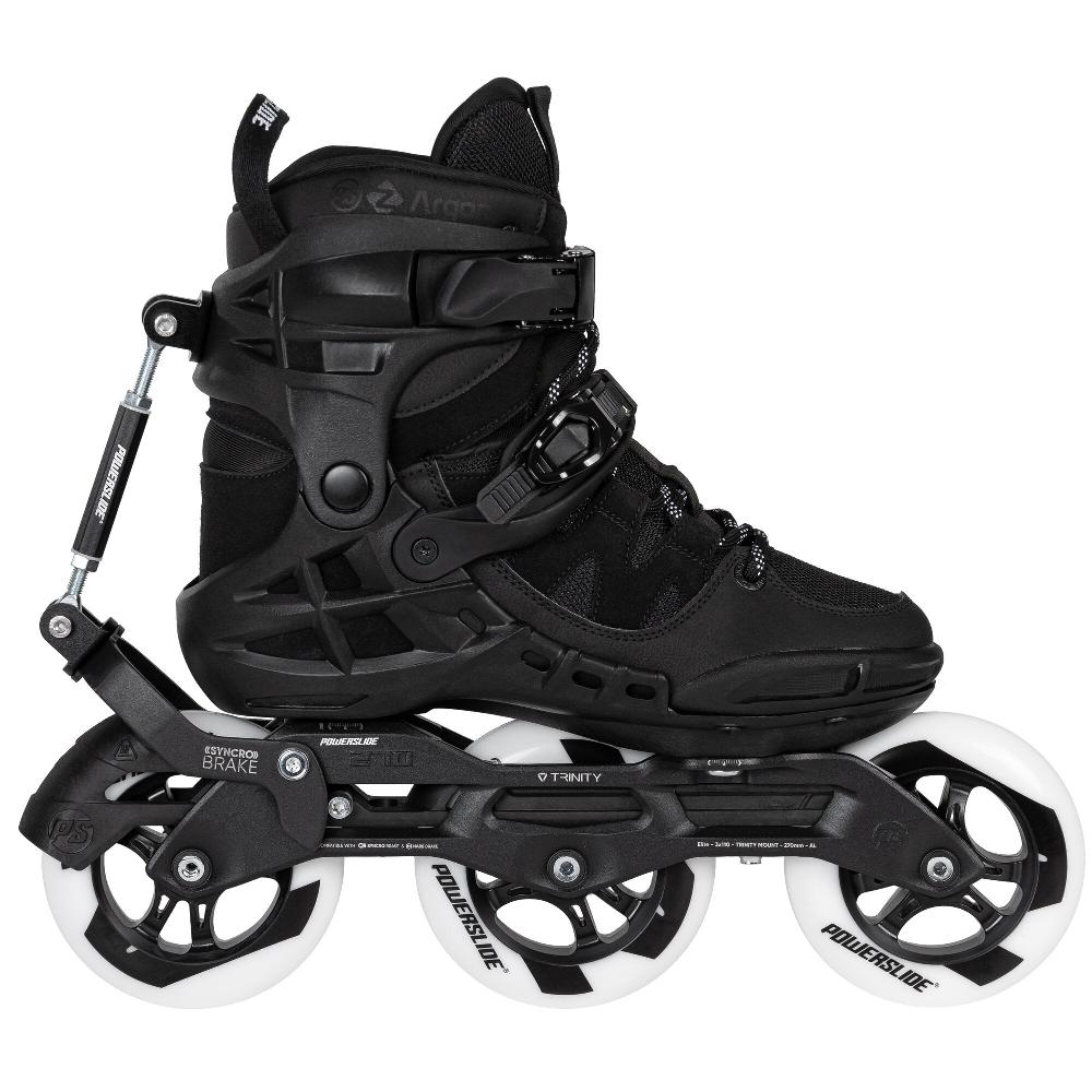 playlife Phuzion Argon Syncro Black 110 Powerslide - Fitness Inline Skates