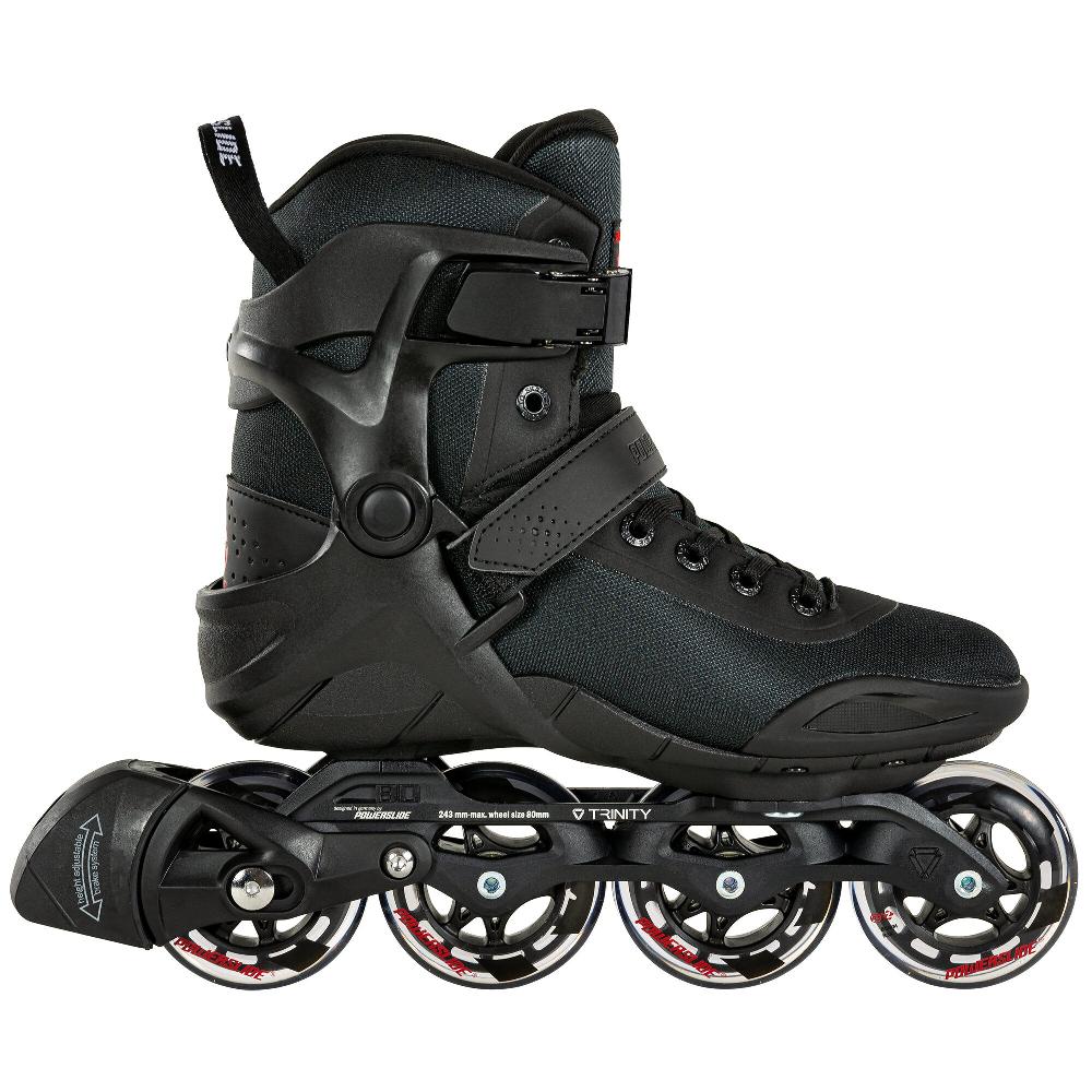 playlife Phuzion Radon Black 80 Powerslide - Fitness Inline Skates