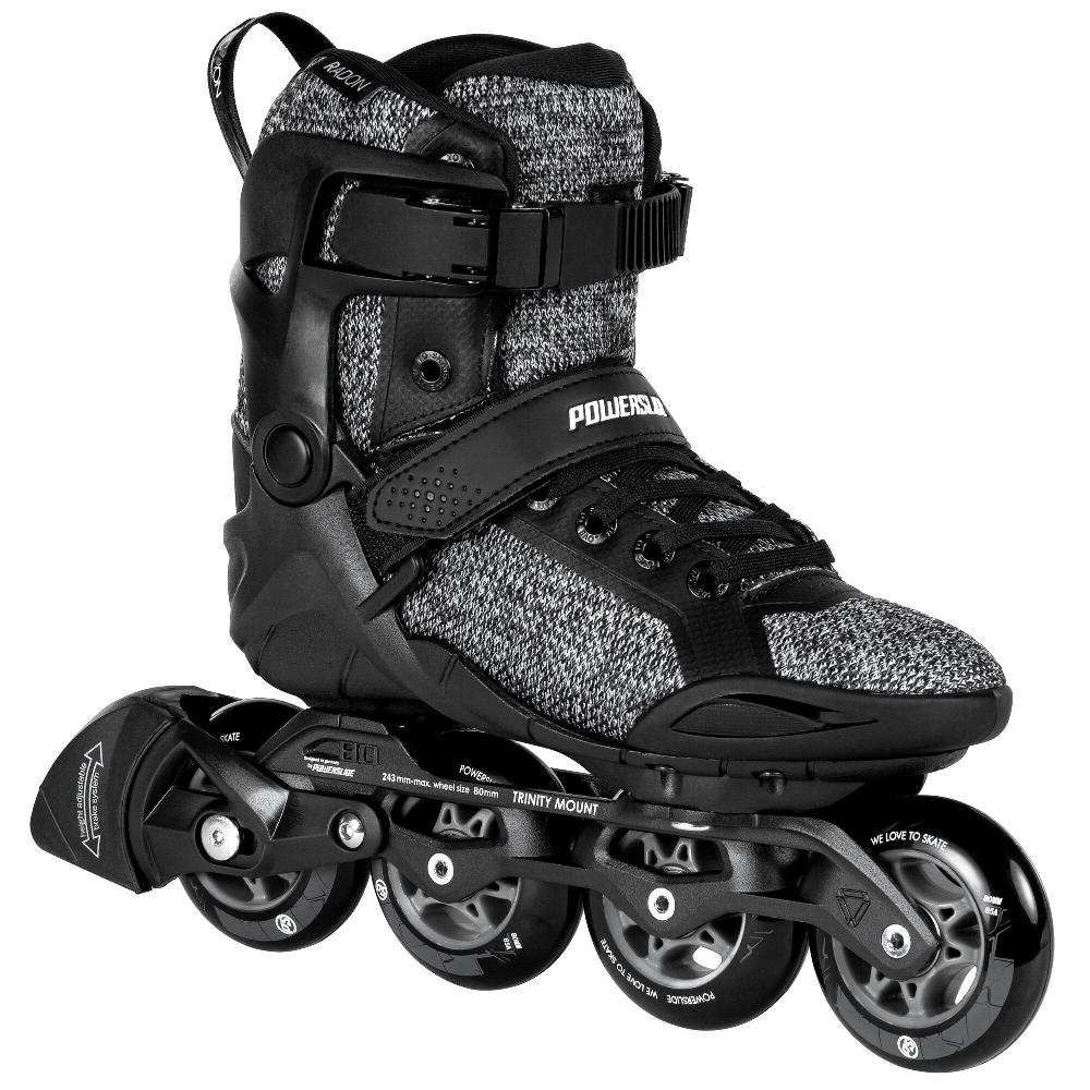 Playlife Phuzion Radon Black White 80 Powerslide - Fitness Inline Skates
