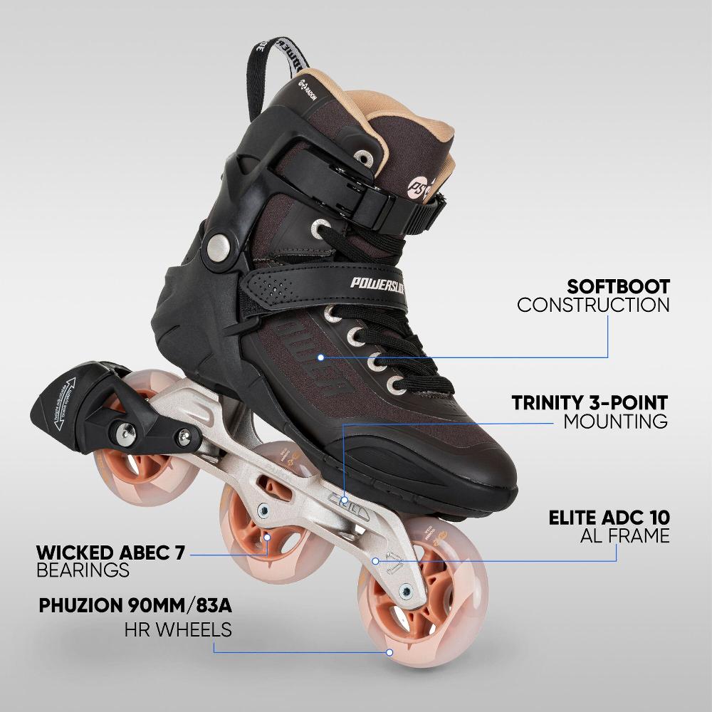 Playlife Phuzion Radon Bronze 90 Powerslide - Fitness Inline Skates