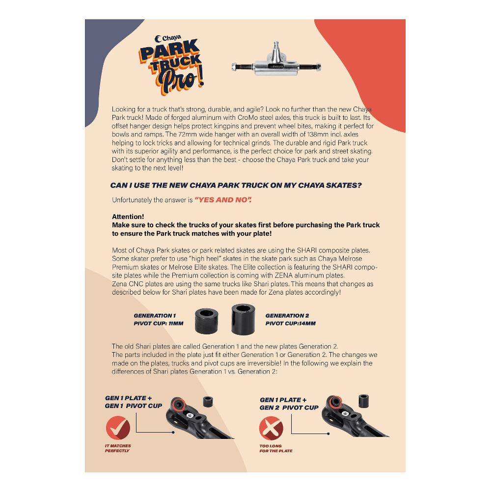 Playlife Pro Park Truck Forged Chaya - Roller Skating Plates And Parts