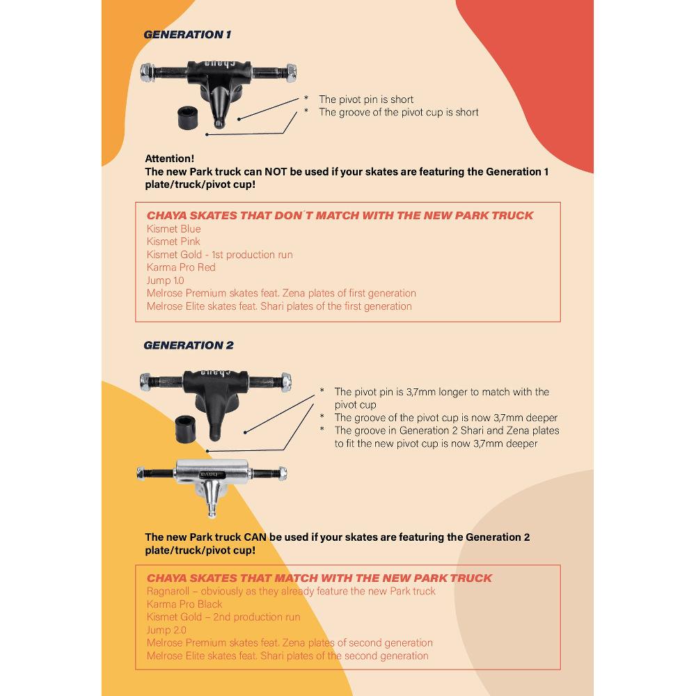 Playlife Pro Park Truck Forged Chaya - Roller Skating Plates And Parts