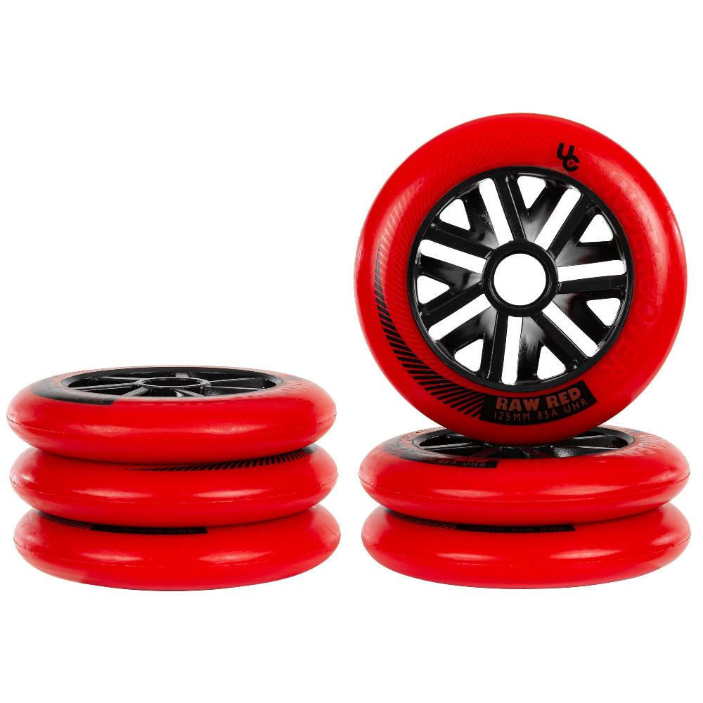 Playlife Raw 125/85A Red 6.pcs. Undercover - Urban Inline Skate Wheels
