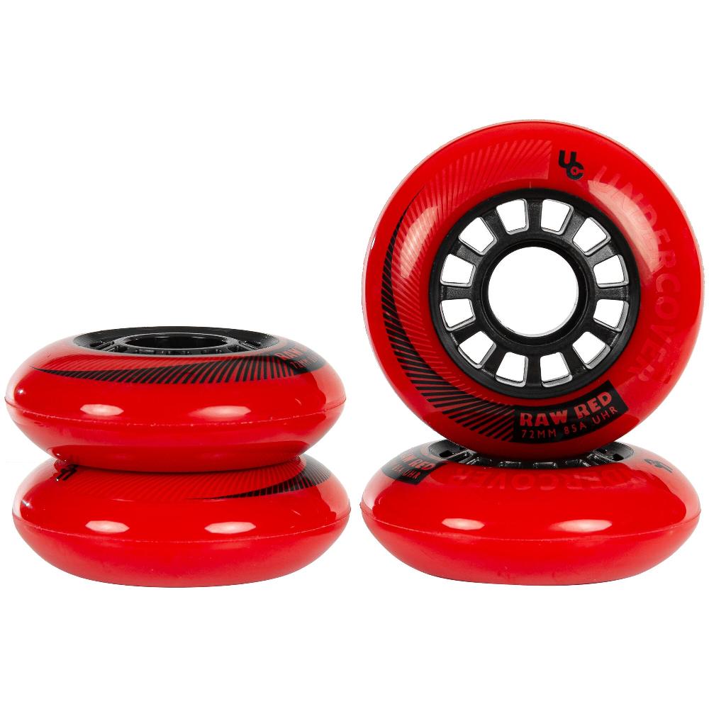 Playlife Raw 72/85A Red 4-pack Undercover - Urban Inline Skate Wheels