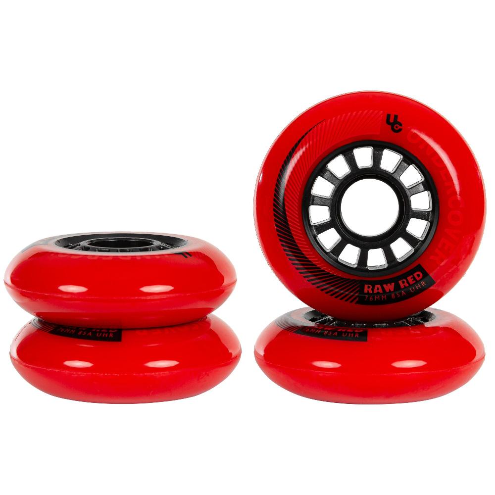 Playlife Raw 76/85A Red 4-pack Undercover - Urban Inline Skate Wheels