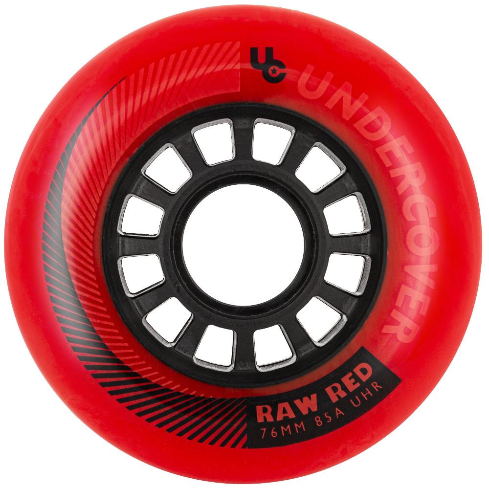 playlife Raw 76/85A Red 4-pack Undercover - Urban Inline Skate Wheels