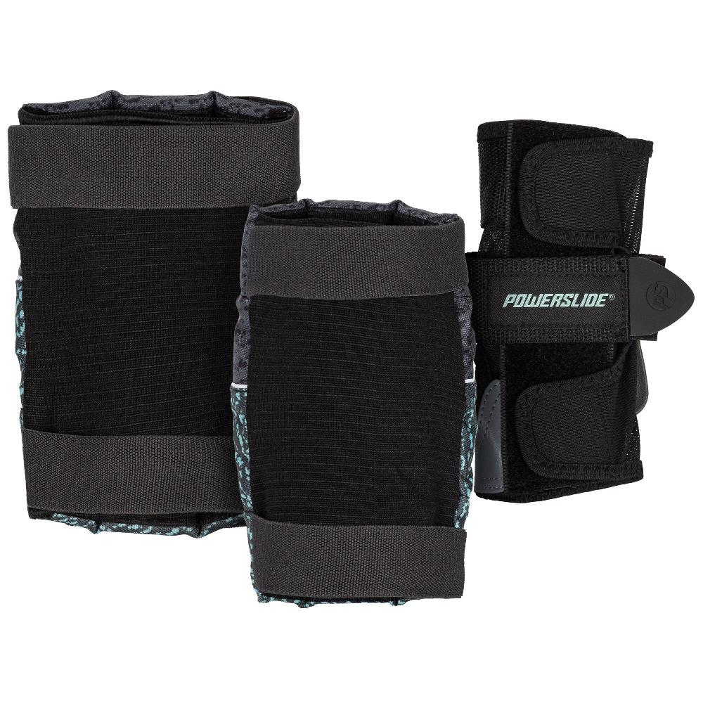 Playlife Standard Black/Teal Set Powerslide - Inline Skating Protection