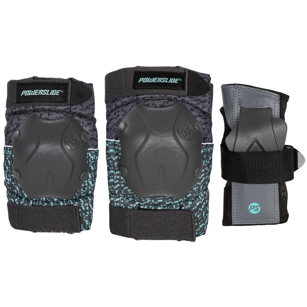 Playlife Standard Black/Teal Set Powerslide - Inline Skating Protection