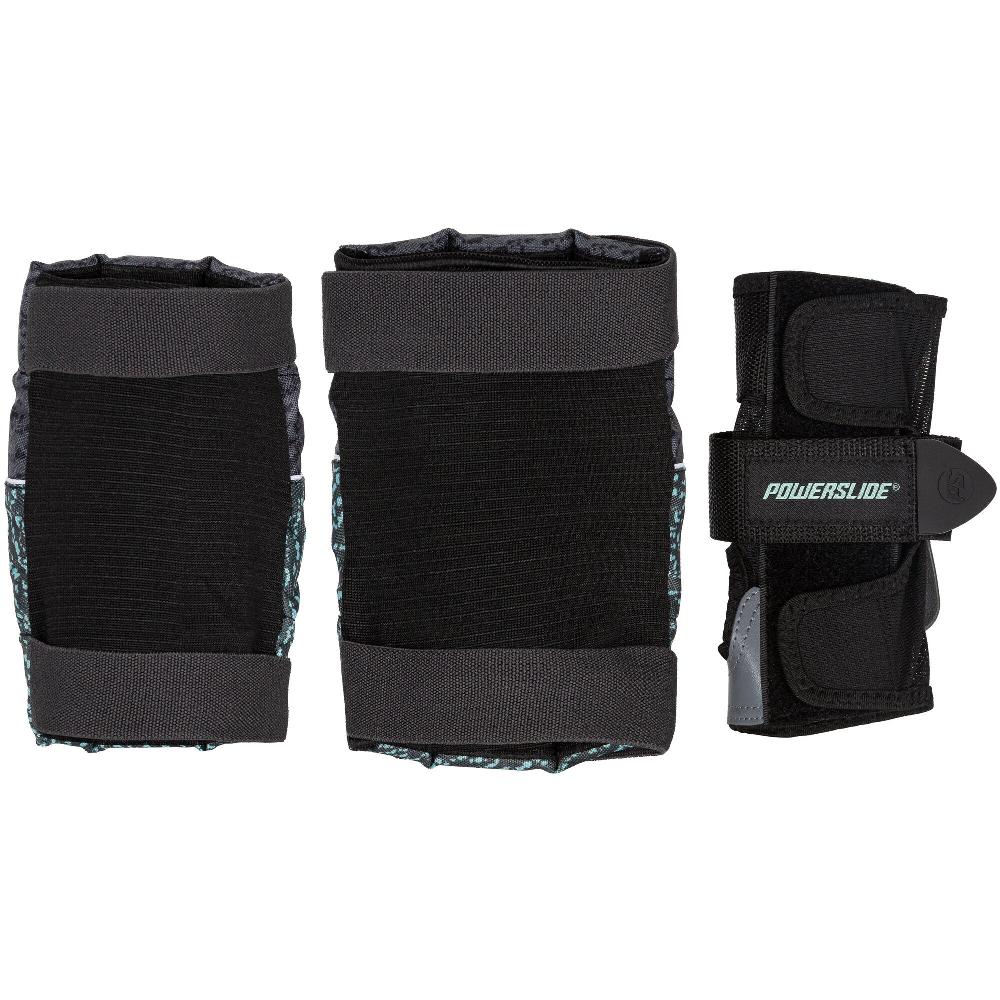 Playlife Standard Black/Teal Set Powerslide - Inline Skating Protection