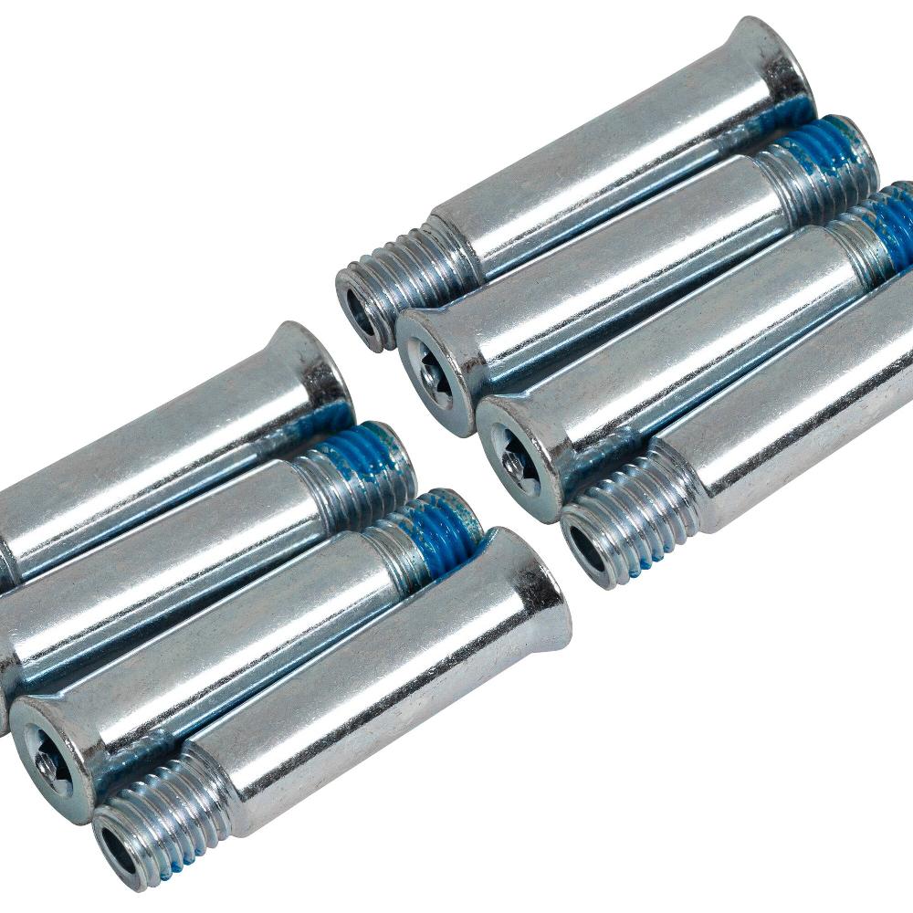 Playlife Steel Single Axle Hex 36mm/8mm - 8 Pack Powerslide - Inline Skating Replacements