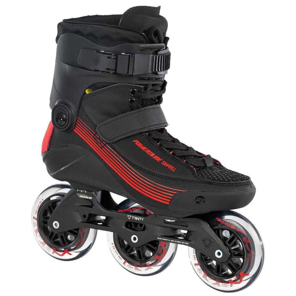 Playlife Swell Black 100 - 3D Adapt Powerslide - Fitness Inline Skates