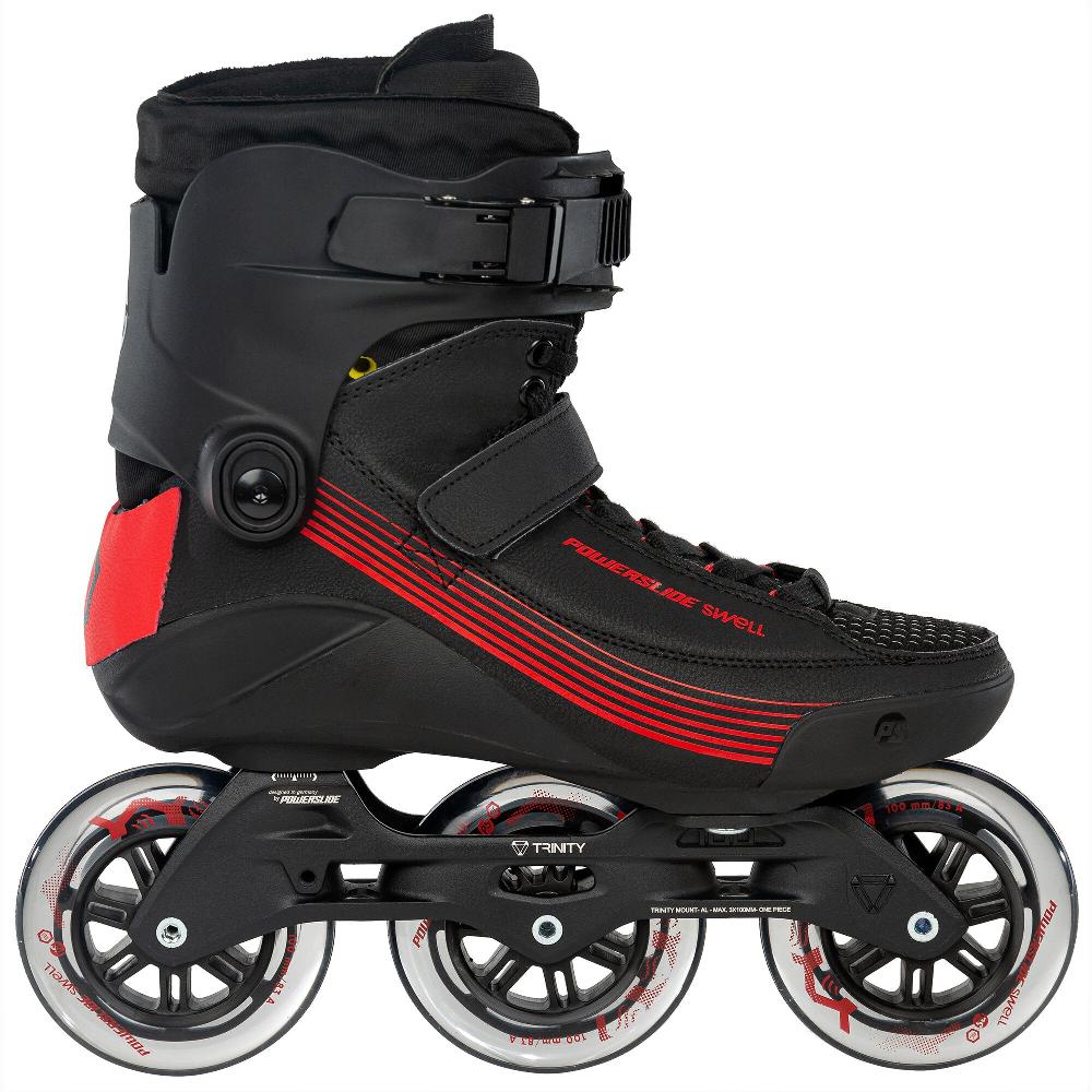 playlife Swell Black 100 - 3D Adapt Powerslide - Fitness Inline Skates