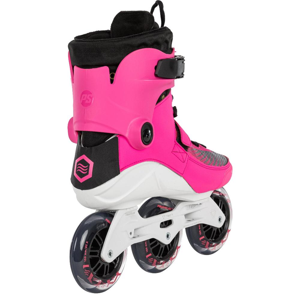 Playlife Swell Electric Pink 100 - 3D Adapt Powerslide - Fitness Inline Skates