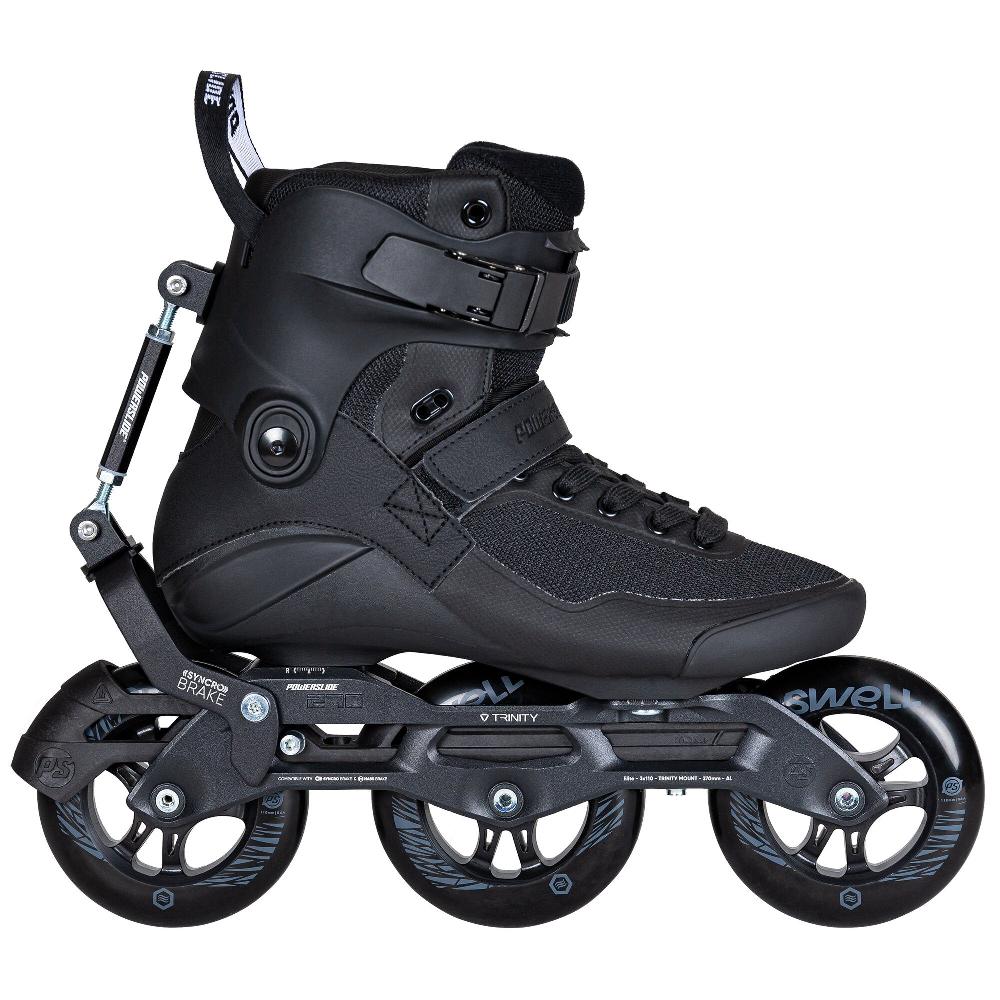 playlife Swell Triple Black Syncro 110 Powerslide - Fitness Inline Skates