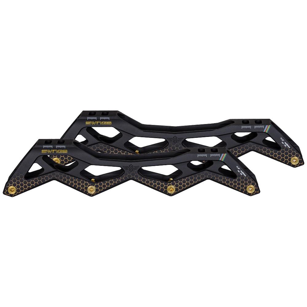 playlife Swings MG 11.0/4x90 Black Gold Swings - Racing Inline Frames