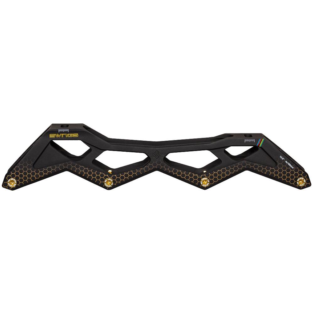 playlife Swings MG 12.0/4x100 Black Gold Swings - Racing Inline Frames