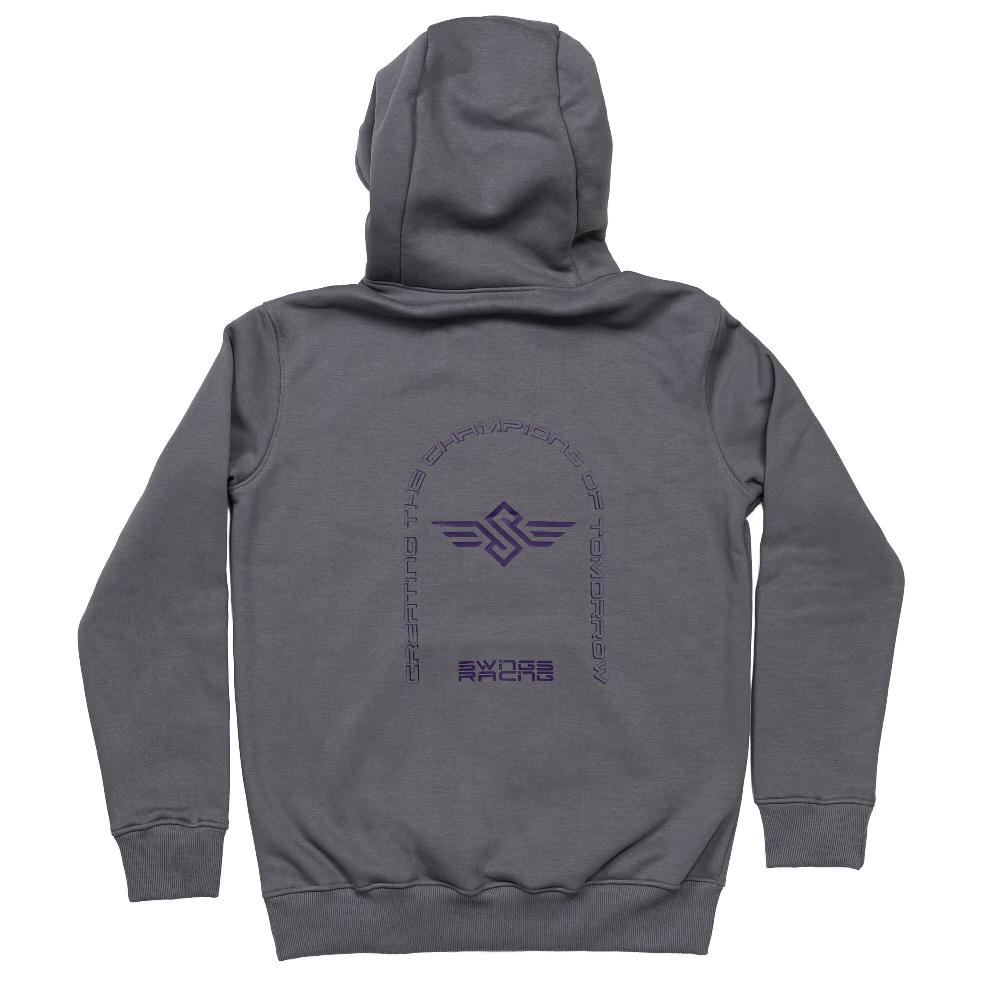 Playlife Swings Racing Hoodie Grey Swings - Casual Clothing