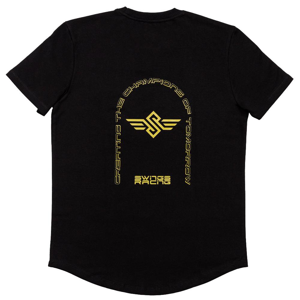 Playlife Swings Racing Tee Black Swings - Casual Clothing