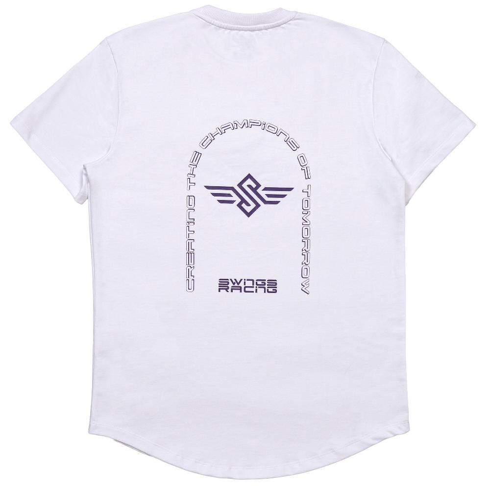 Playlife Swings Racing Tee Purple Swings - Casual Clothing
