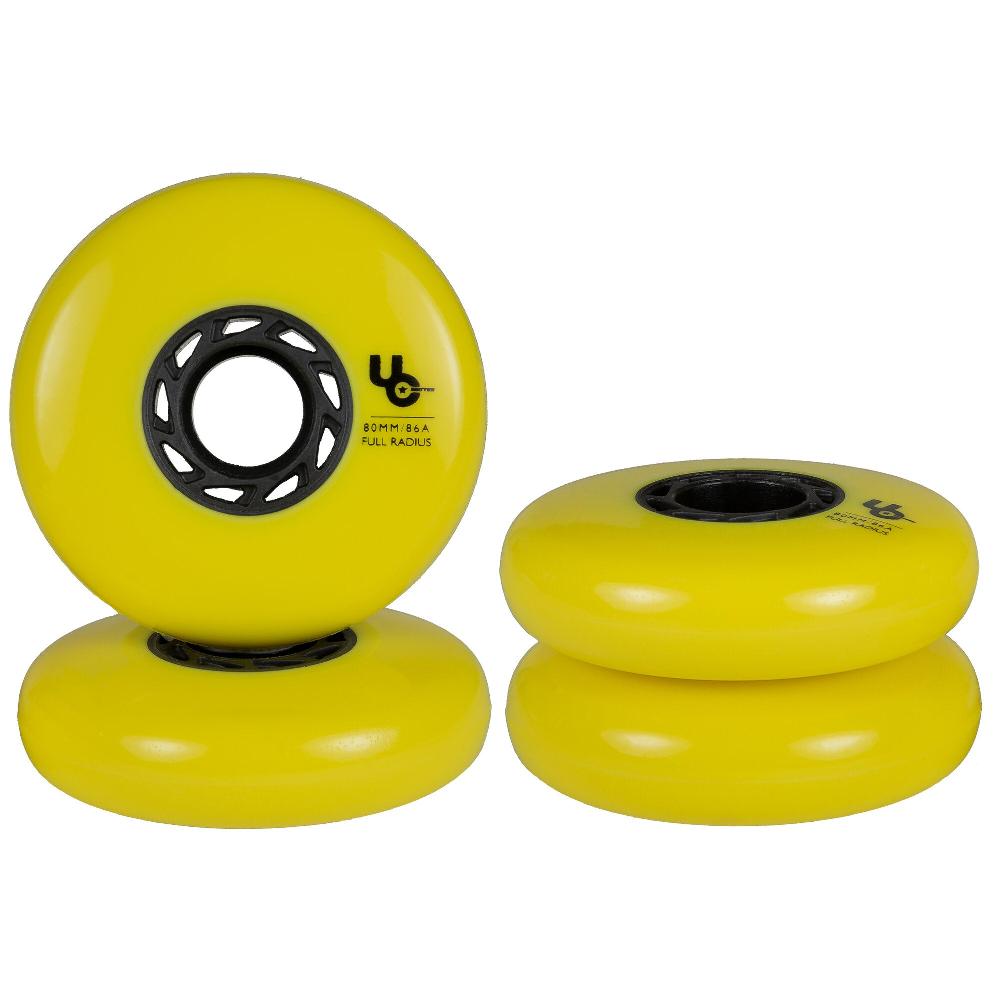 Playlife Team 80/86A Yellow 4-pack Undercover - Urban Inline Skate Wheels