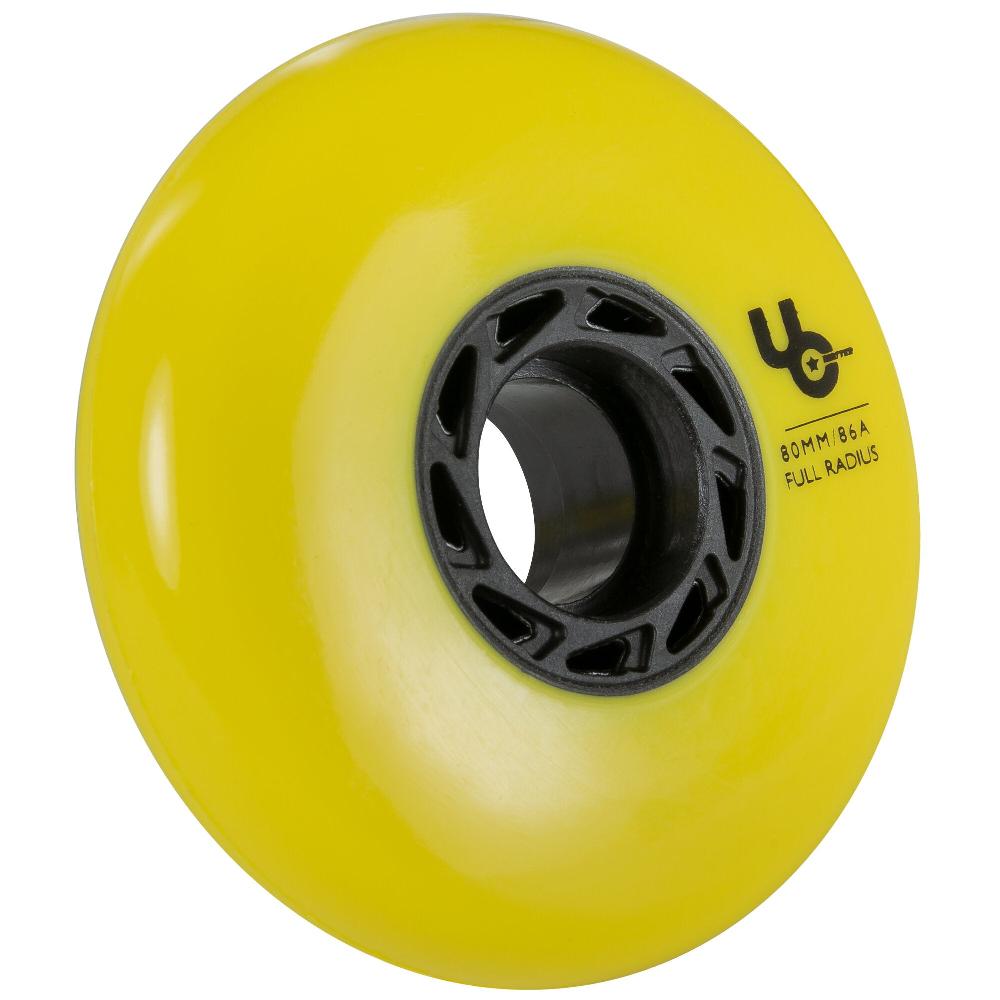 Playlife Team 80/86A Yellow 4-pack Undercover - Urban Inline Skate Wheels